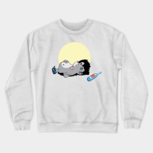 drunk hedgehog Crewneck Sweatshirt